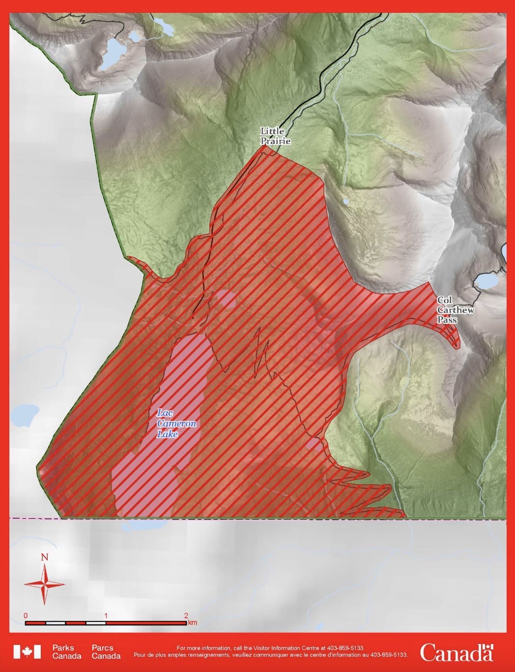 Waterton Lakes National Park closure.